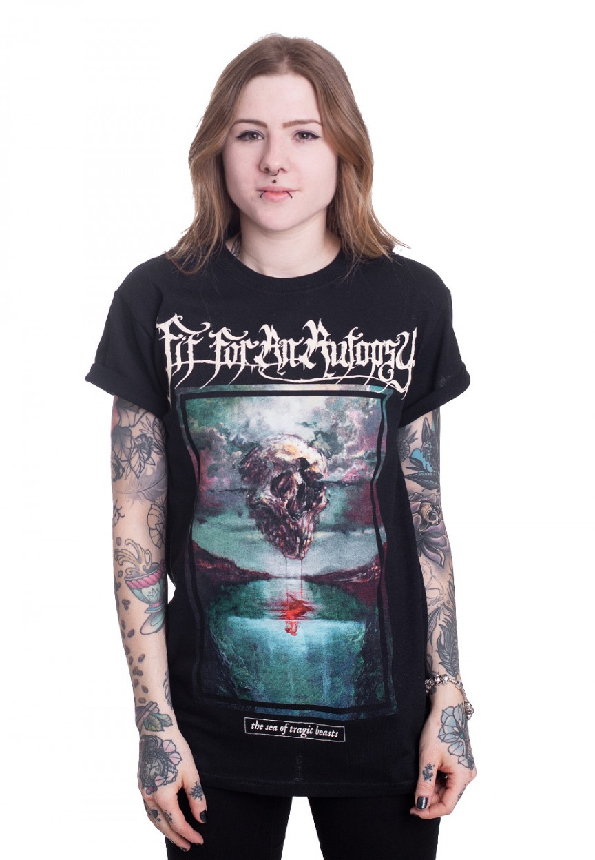 Fit For An Autopsy & Exodus Tour 2023 Merch, Fit For An Autopsy 2023 Concert Short Sleeve Black Shirt