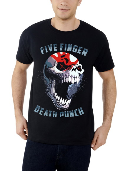 Five Finger Death Punch Munich 2024 Tour Setlist Merch, Five Finger Death Punch Got Your Six Song Black T-Shirt