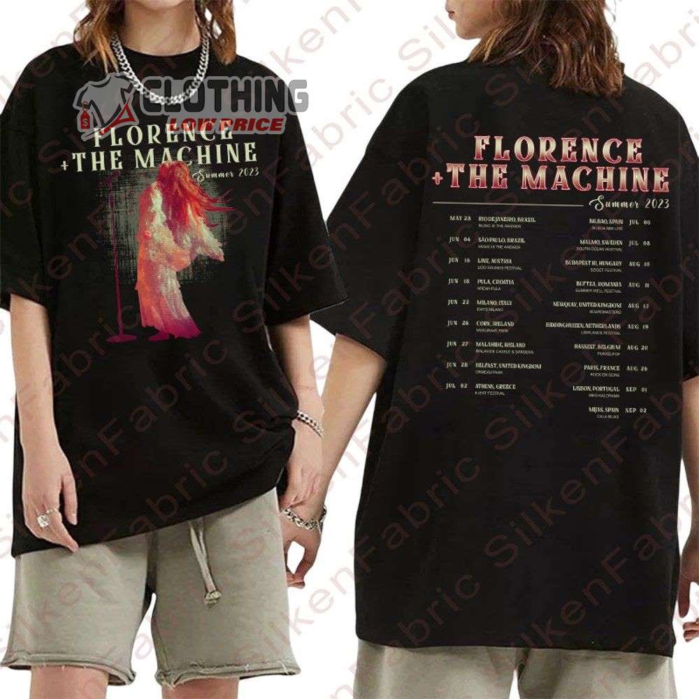 Florence + The Machine Summer Tour Dates 2023 Merch, Florence Summer Tour 2023 Shirt, The Machine Summer Tour Dates 2023 T-Shirt