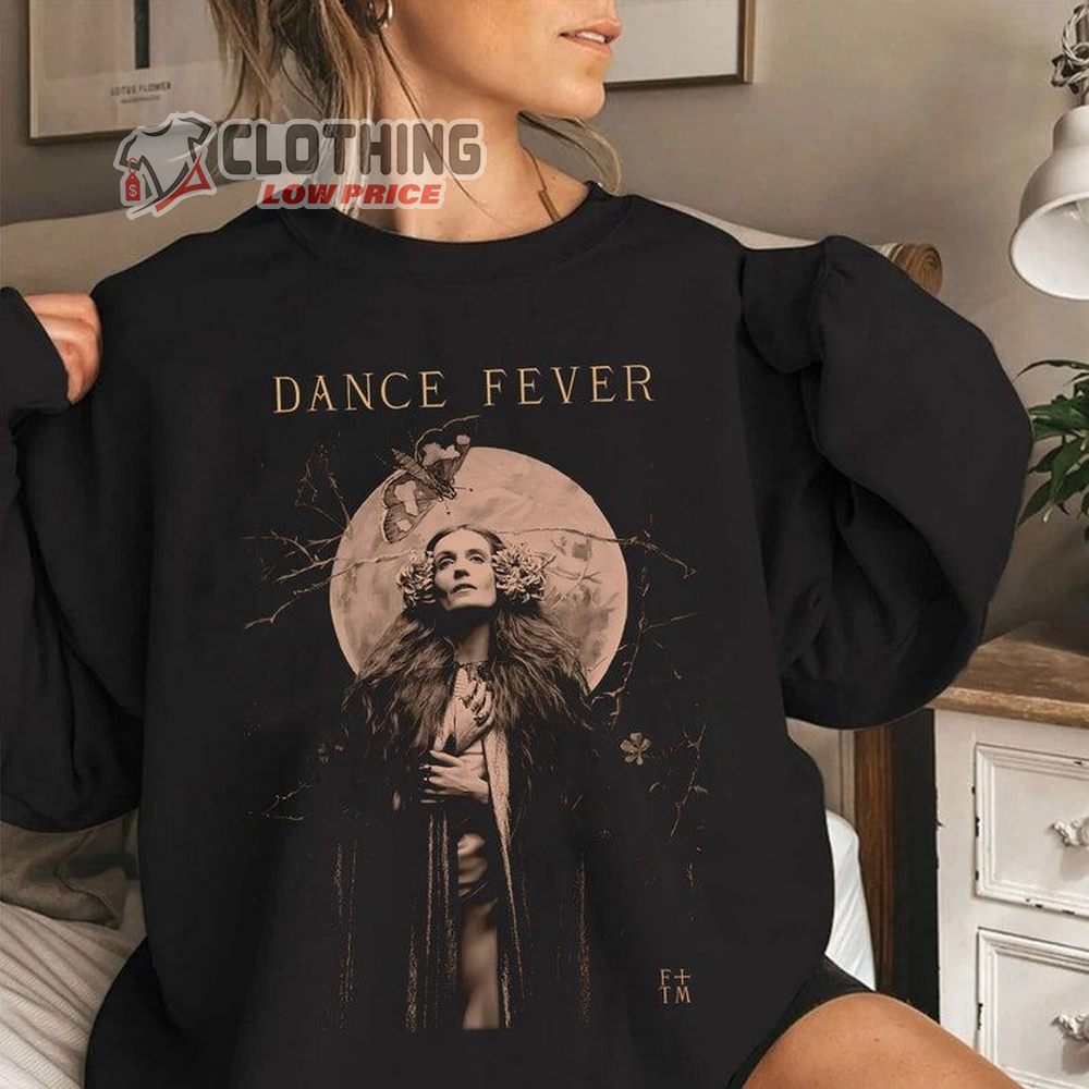 Florence And The Machine Tour Setlist 2022 Merch, Florence And The Machine Gothic Moth Shirt