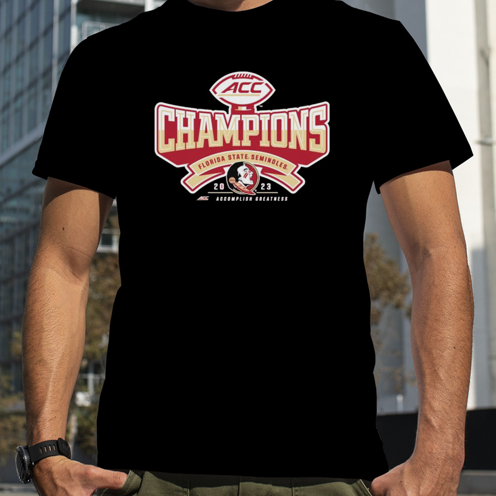 Florida State Seminoles Blue 84 2023 ACC Football Conference Champions Locker Room T-Shirt