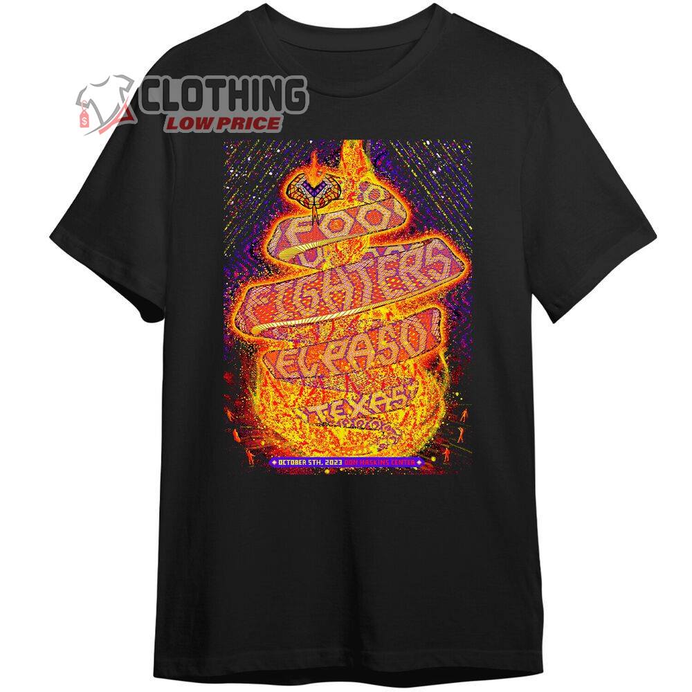 Foo Fighters El Paso Tour Shirt, Retro Foo Fighters Shirt, Foo Fighters Tour Merch, Foo Fighters Fan Gift