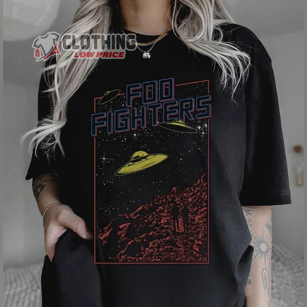 Foo Fighters Shirt, Foo Fighters Tour Shirt, Taylor Hawkins Tribute Concert T-Shirt, Classic Rock Ff Wings, Rock N Roll Band T-Shirt, Fan Gift