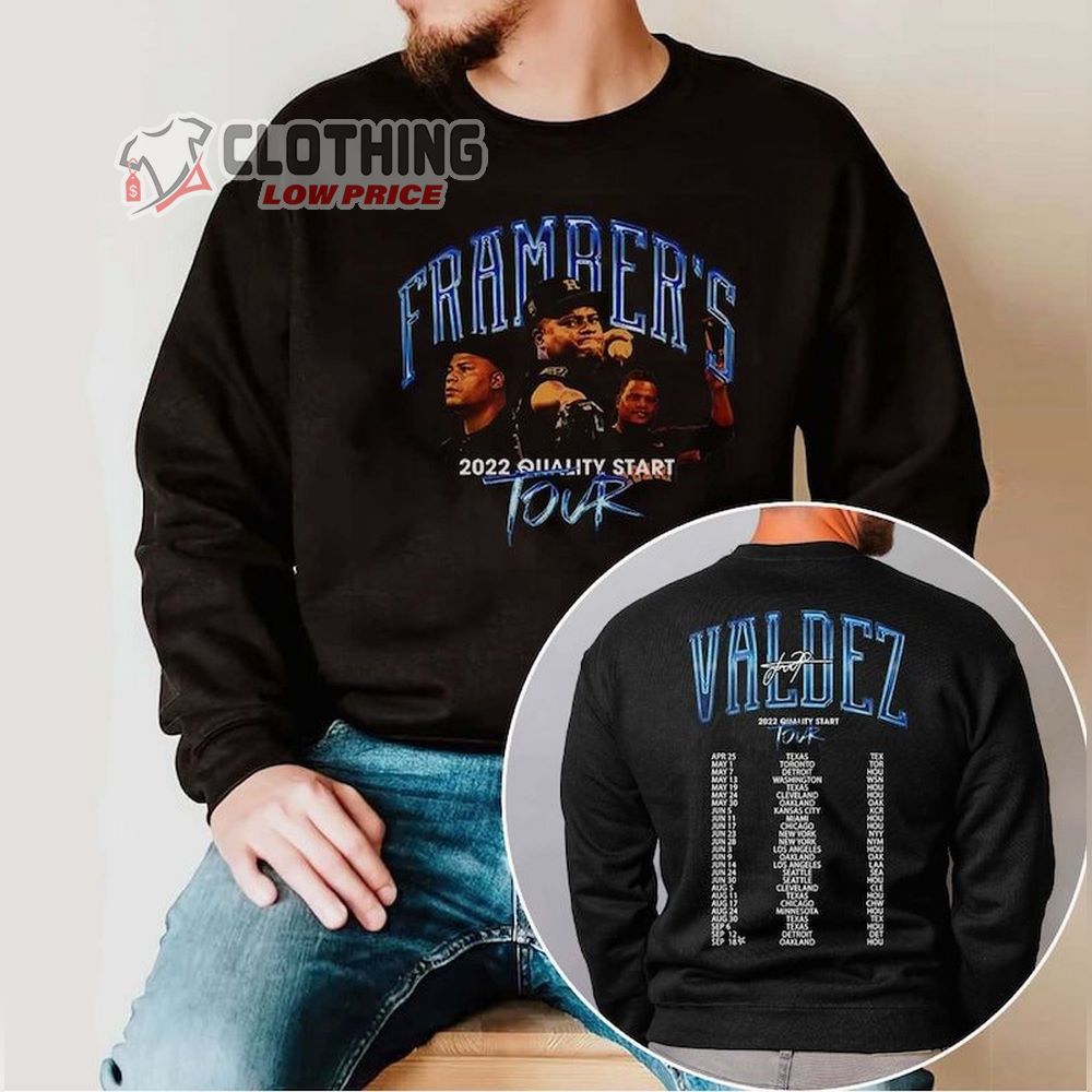 Framber Valdez 2022 Quality Start Tour Merch, Framber Valdez Quality Starts Streak Sweatshirt