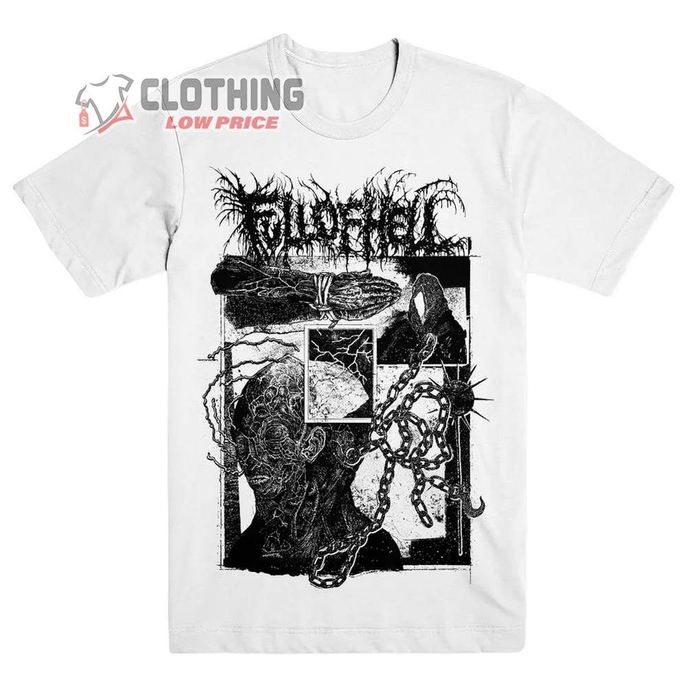 Full Of Hell Murmuring Foul Spring Song White Merch, Garden of Burning Apparitions T-Shirt