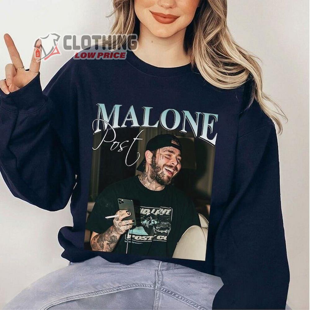 Funny Post Malone T-Shirt, Retro Post Malone Sweatshirt, Post Malone Rapper Unisex Hoodie