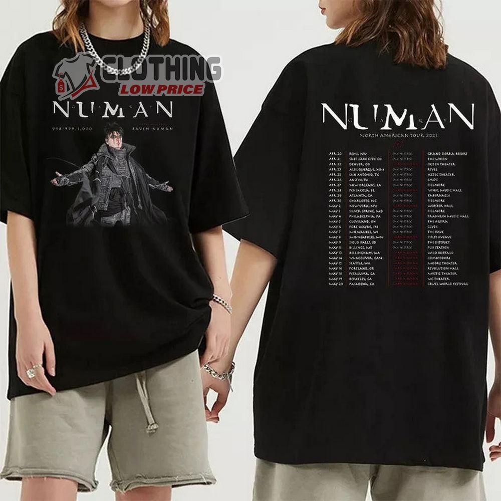 Gary Numan North American Tour 2023 Merch, Gary Numan 2023 Tour Dates Shirt, Gary Numan World Tour 2023 Setlist T-Shirt