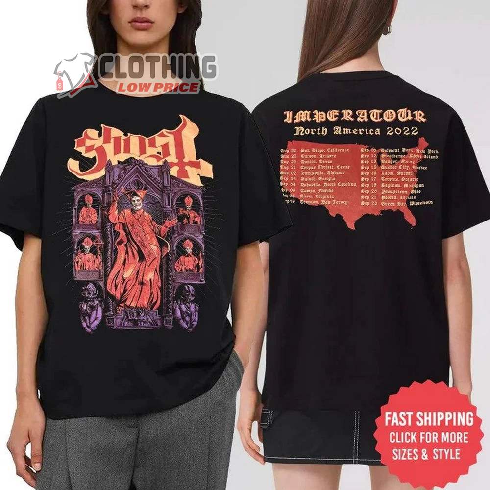 Ghost North American Tour 2022 Shirt, Ghost Band Sodo Terzo Shirt