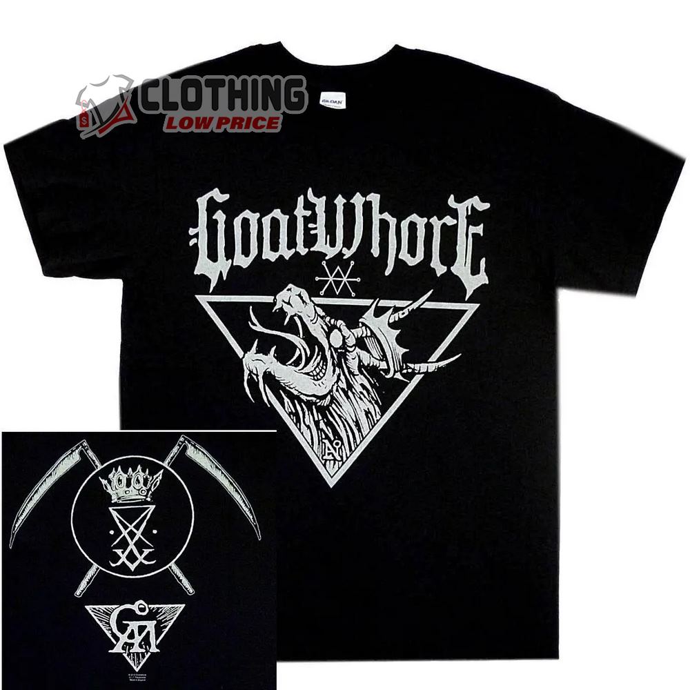 Goatwhore Apocalyptic Havoc Song Black Shirt, Goatwhore Carving Out the Eyes of God Album 2 Sides Merch, Carving Out the Eyes of God Goatwhore Tee