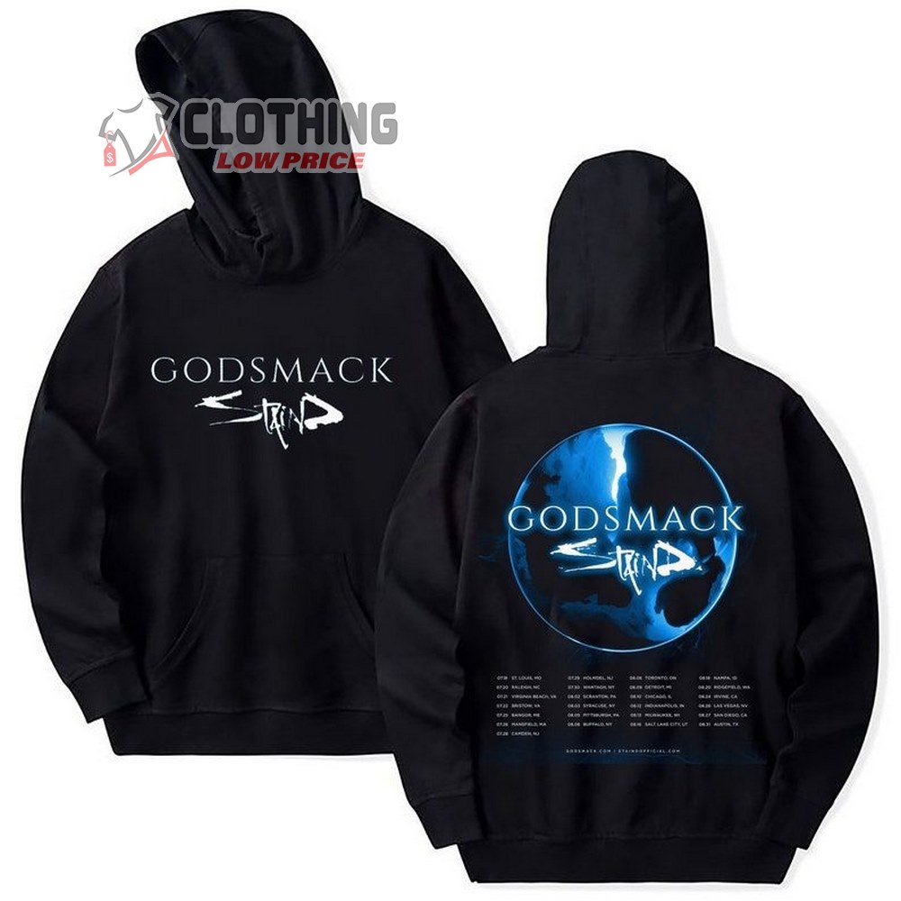 Godsmack And Staind 2023 Tour Shirt, Godsmack And Staind Co-Headlining 2023 Tour Hoodie, Godsmack And Staind Merch