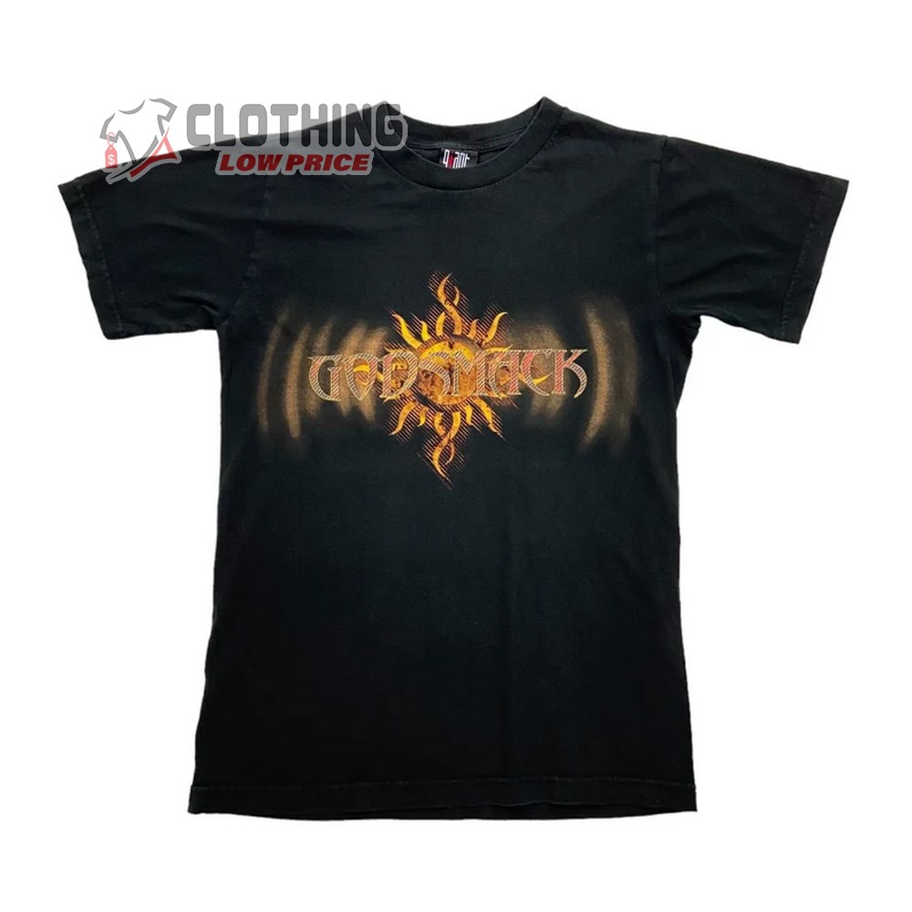 Godsmack Straight Out of Line Song Lyrics Black Merch, Godsmack Faceless Album Shirt, Godsmack Top Songs Tee