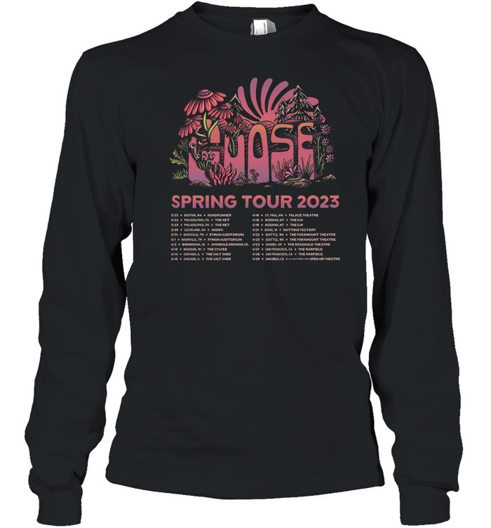 Goose Band Spring Tour 2023 Merch Goose Tour 2023 Setlist Shirt The Spring Tour 2023 Goose Concert T-Shirt