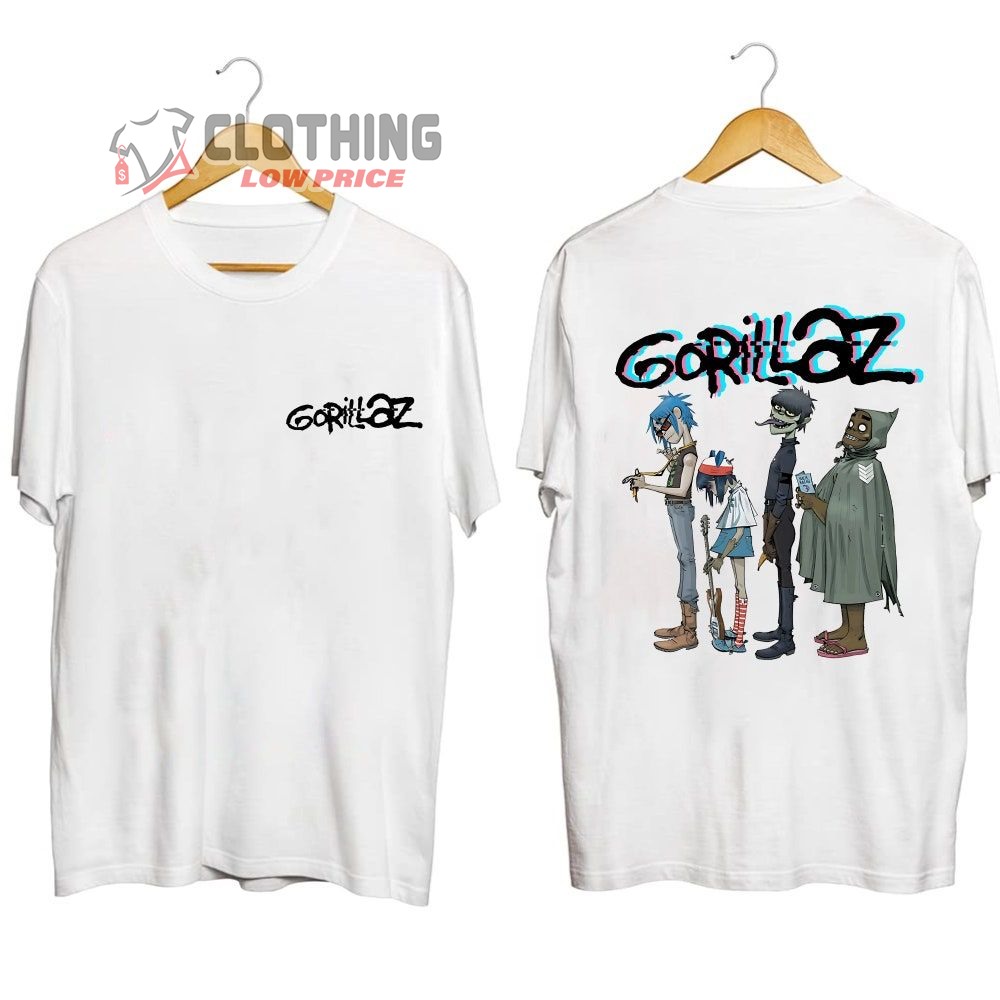 Gorillaz The Getaway Shows 2023 Merch, Gorillaz On Tour Across The USA Shirt, Gorillaz 2023 Concert T-Shirt