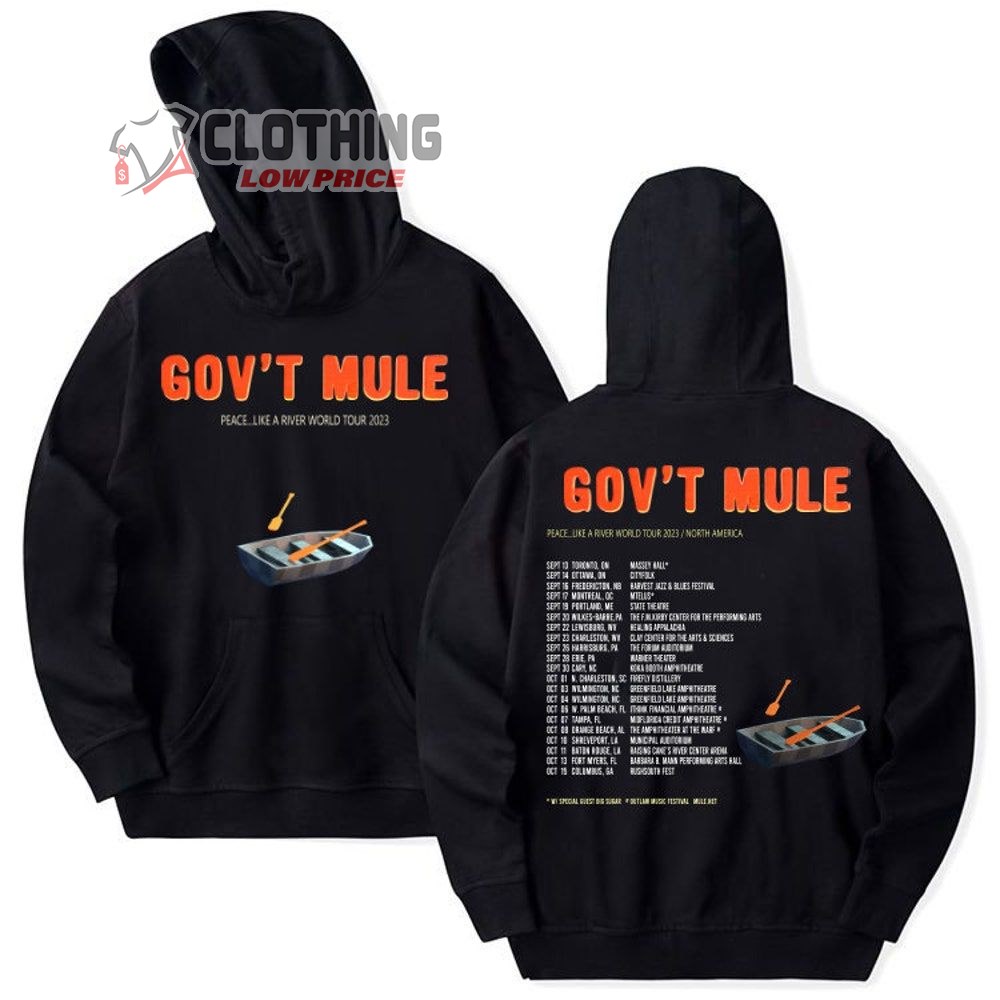 Gov't Mule Peace Like A River World Tour 2023 Merch, Gov't Mule North America Tour Dates 2023 Shirt, Gov't Mule World Tour 2023 Hoodie