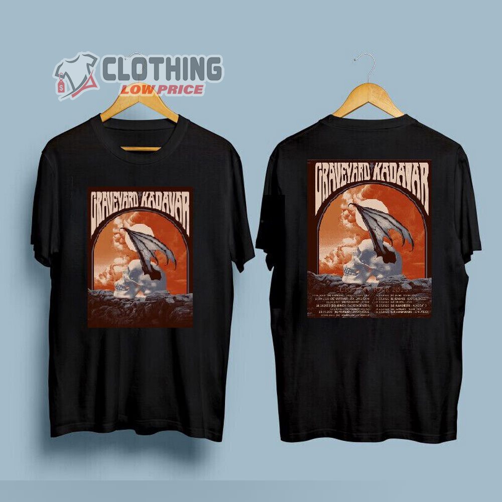 Graveyard European Tour 2023 Merch, Graveyard & Kadavar Tour 2023 Shirt, Graveyard European Tour 2023 Setlist Hoodie