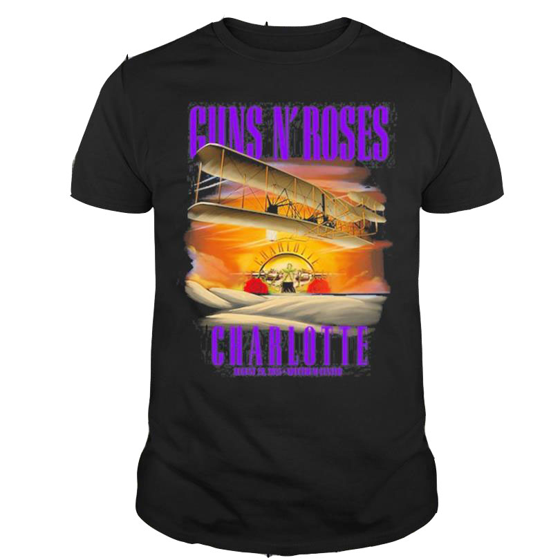 Guns N' Roses Tour 2023 Charlotte Merch, Guns N' Roses NC Poster Shirt, Guns N' Roses Tour 2023 T-Shirt