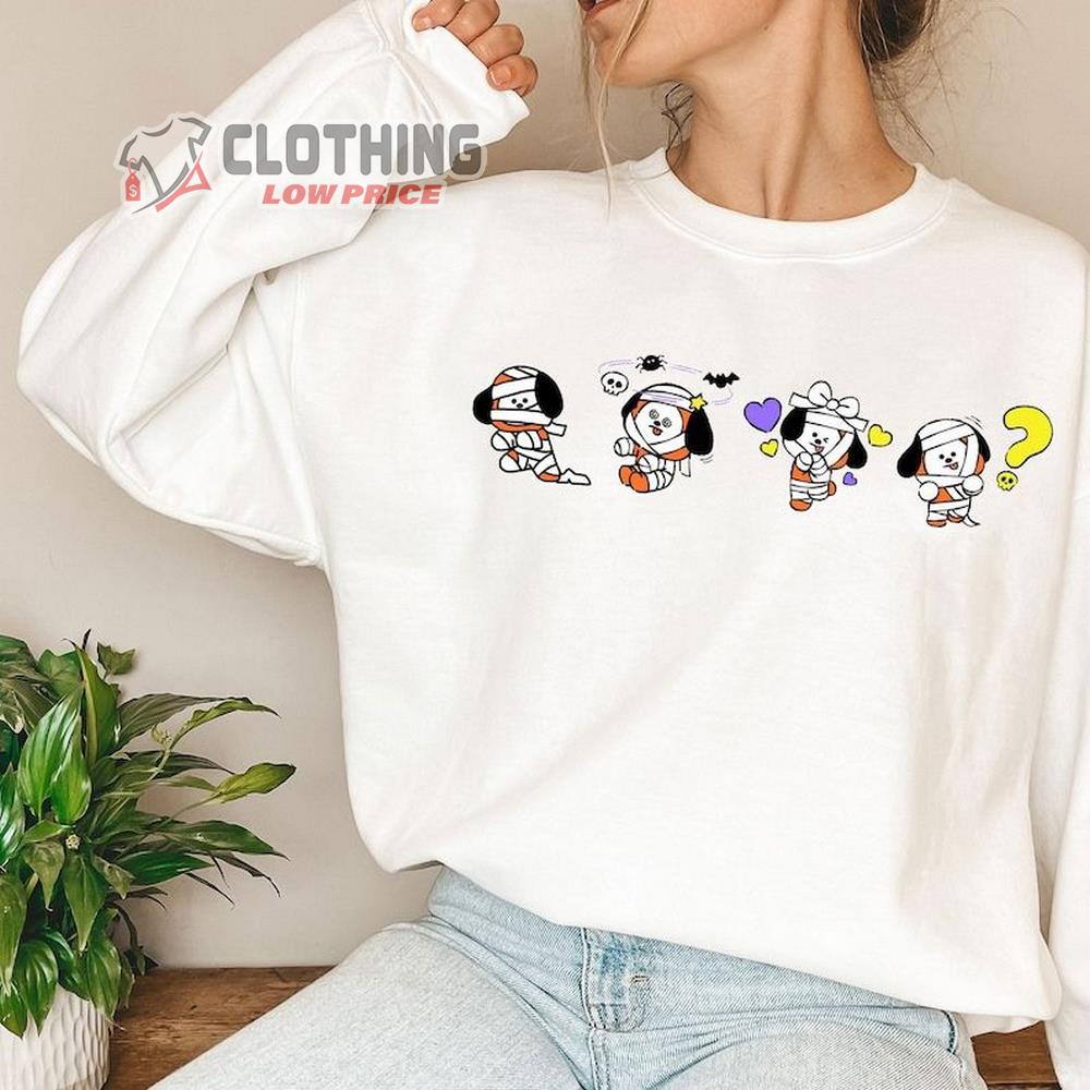 Halloween BT21 Chimmy Mummy Shirt, Halloween Mummy Sweatshirt, Halloween Bts Shirt, Bt21 Jimin Chimmy, BTS Fan Gift