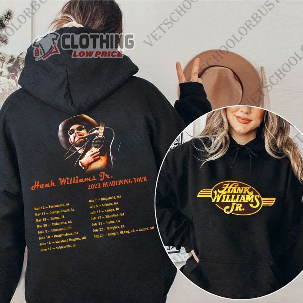 Hank Williams Jr 2023 Headlining Tour Merch 2023 Headlining Tour Shirt Hank Williams Country Music 2023 T-Shirt