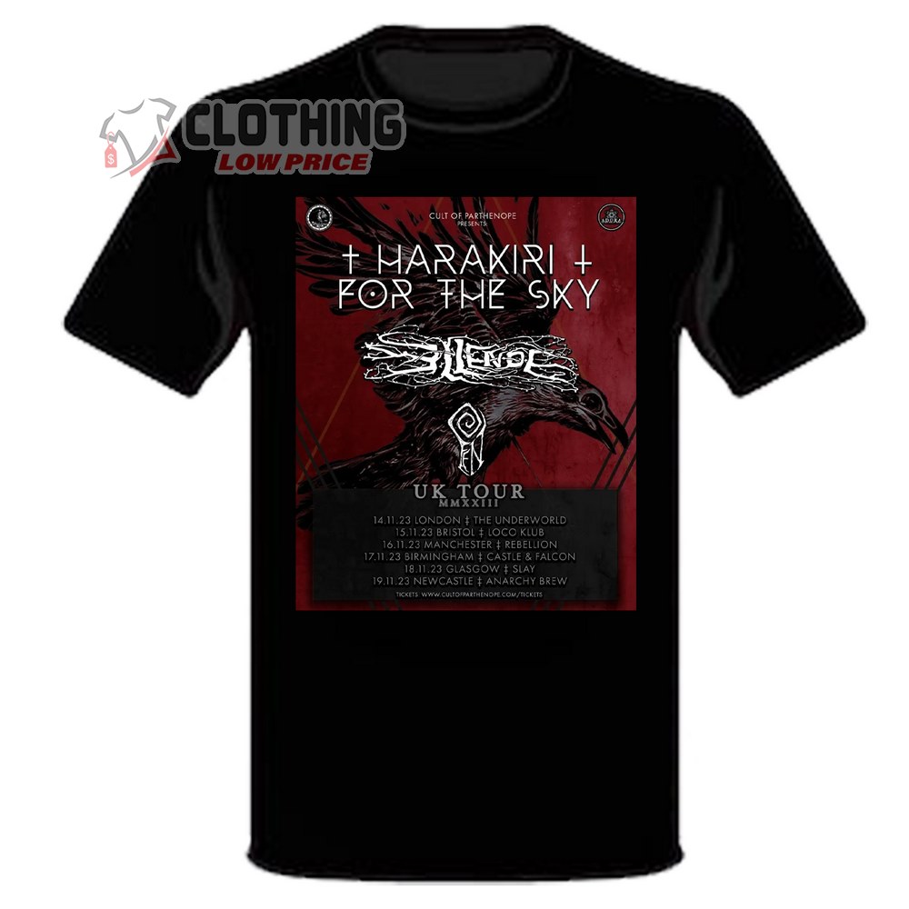 Harakiri For The Sky Tour 2023 Merch, Harakiri For The Sky Uk Tour MMXXIII Dates And Tickets 2023 T-Shirt