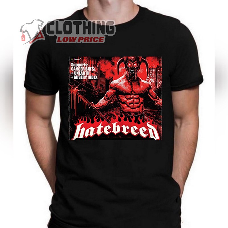 Hatebreed Band World Tour 2023 Setlist Merch, Hatebreed Band Merch, Hatebreed Band Tour Guide Merch