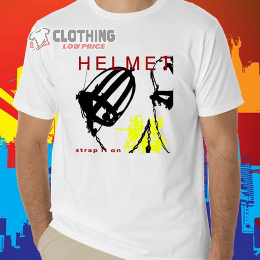 Helmet Trap It On Album White Unisex T-Shirt, Blacktop Song Helmet Band Merch