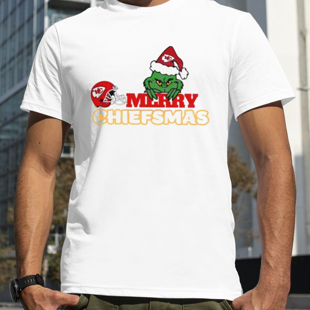 Merry Chiefsmas, Santa Grinch Kansas City Chiefs Shirt