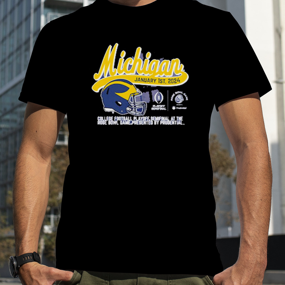 Michigan Football January 1st, 2024 Rose Bowl Game Shirt