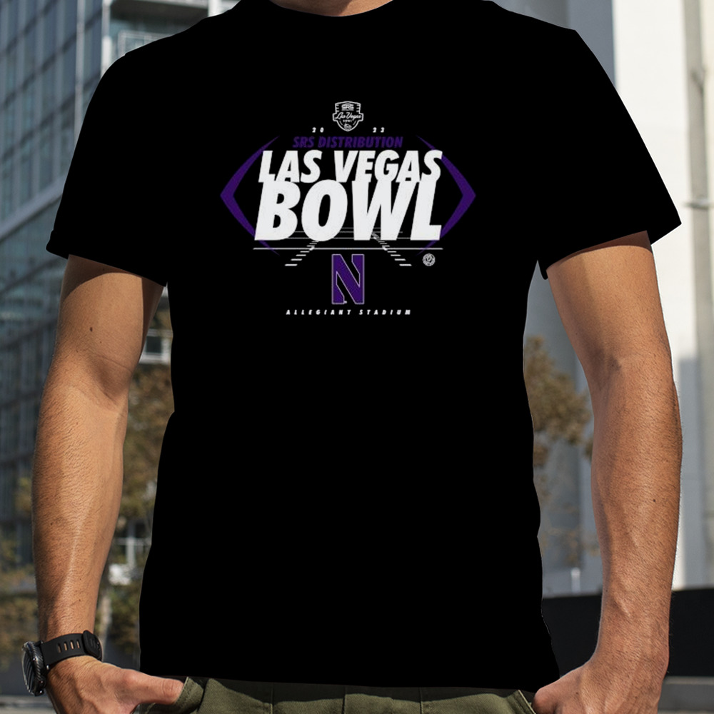 Northwestern Wildcats 2023 Srs Distribution Las Vegas Bowl Allegiant Stadium Shirt