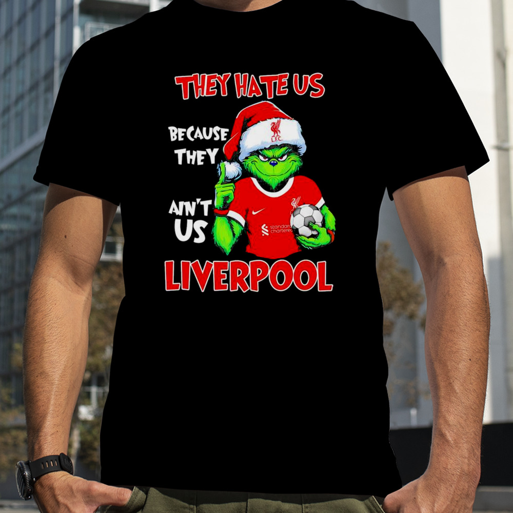 Santa Grinch Player The Hate Us Because They Ain’t Us Liverpool Shirt