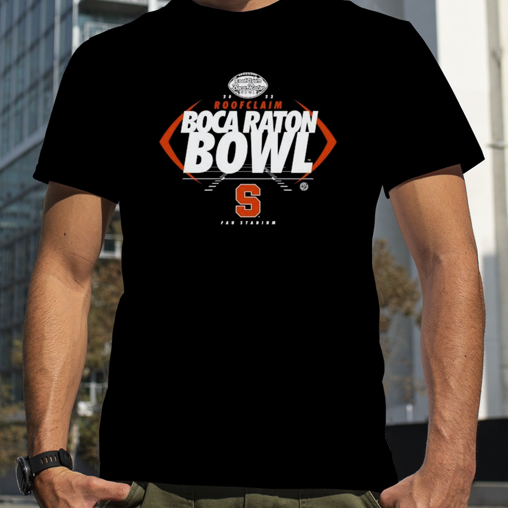 Syracuse Orange Football 2023 Roofclaim Boca Raton Bowl Fau Stadium Shirt