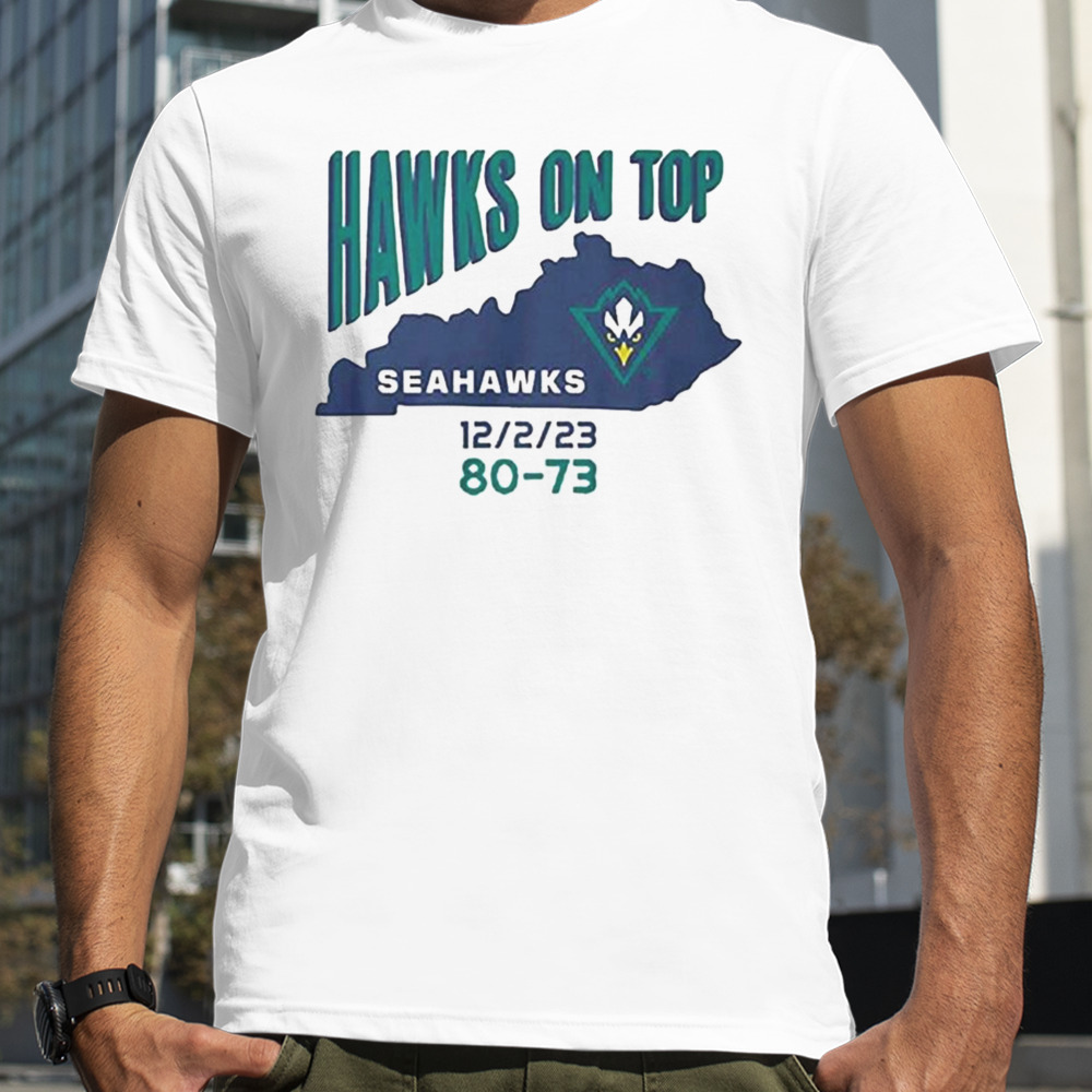 Uncw Basketball Hawks On Top T-shirt