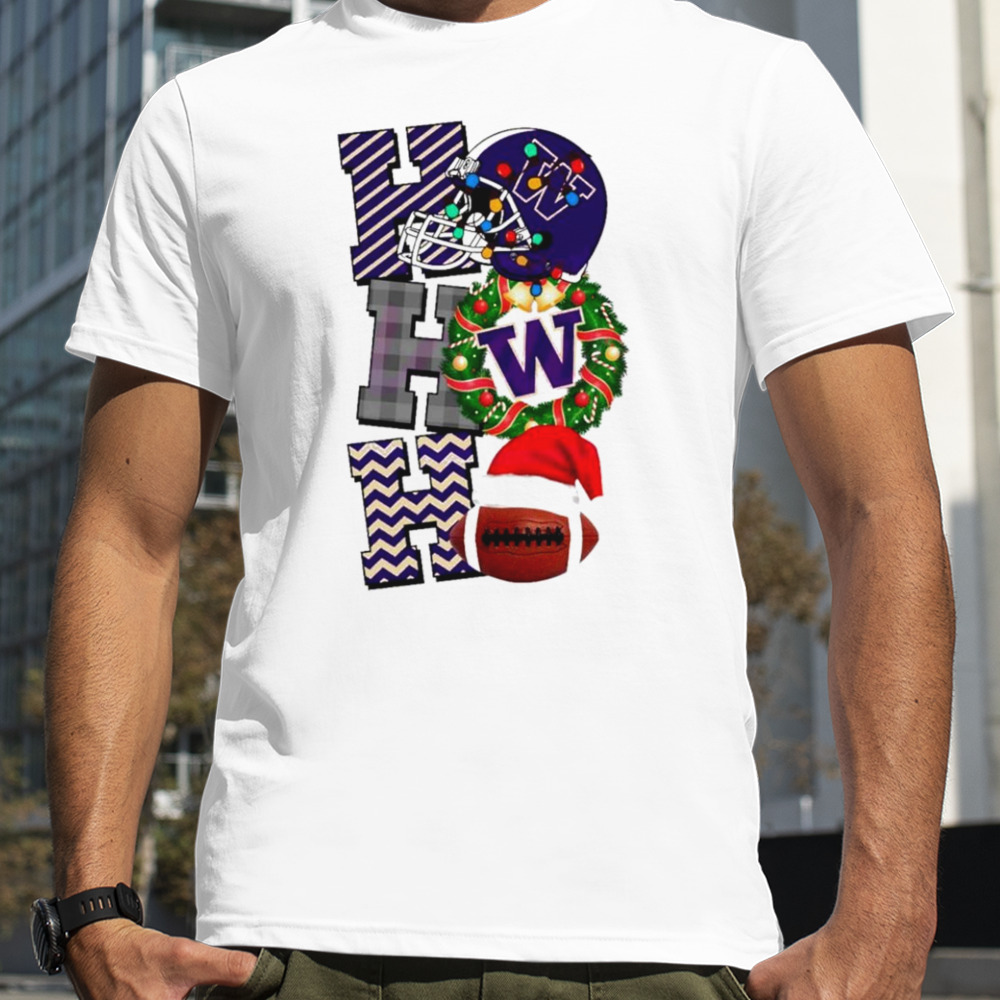 Washington Huskies football Christmas ho ho ho shirt