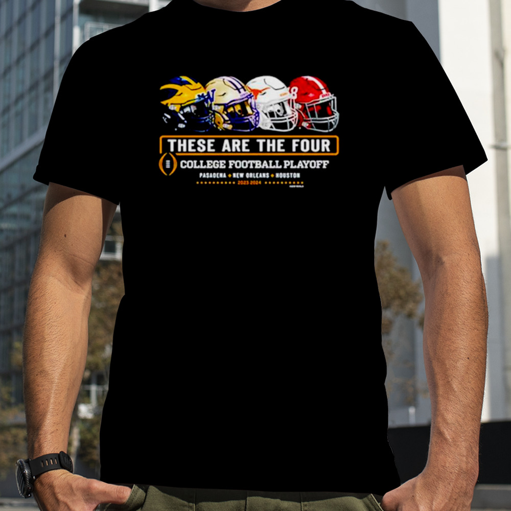 2023-2024 these are the four College football playoff shirt