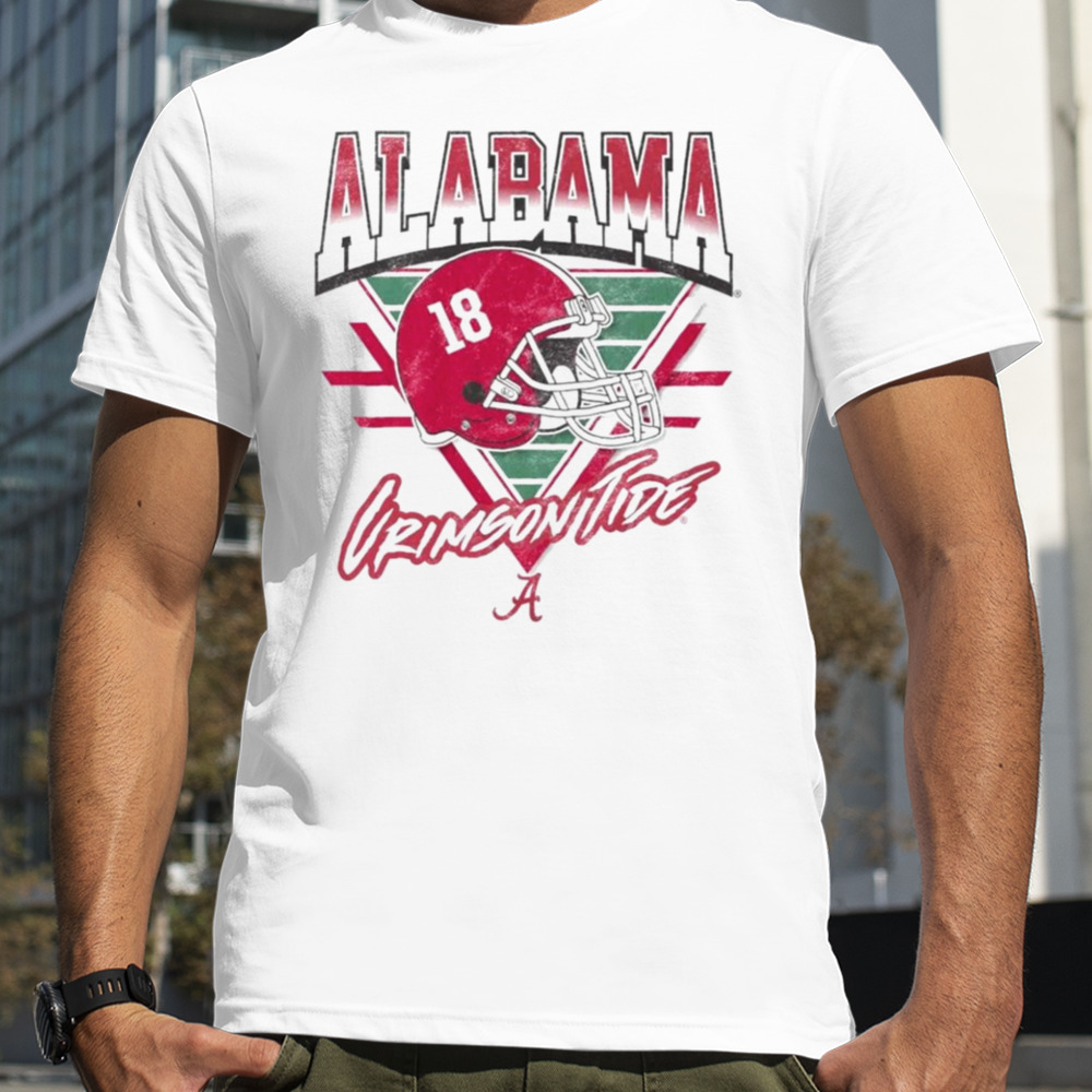 Alabama Crimson Tide Helmet triangle vintage shirt