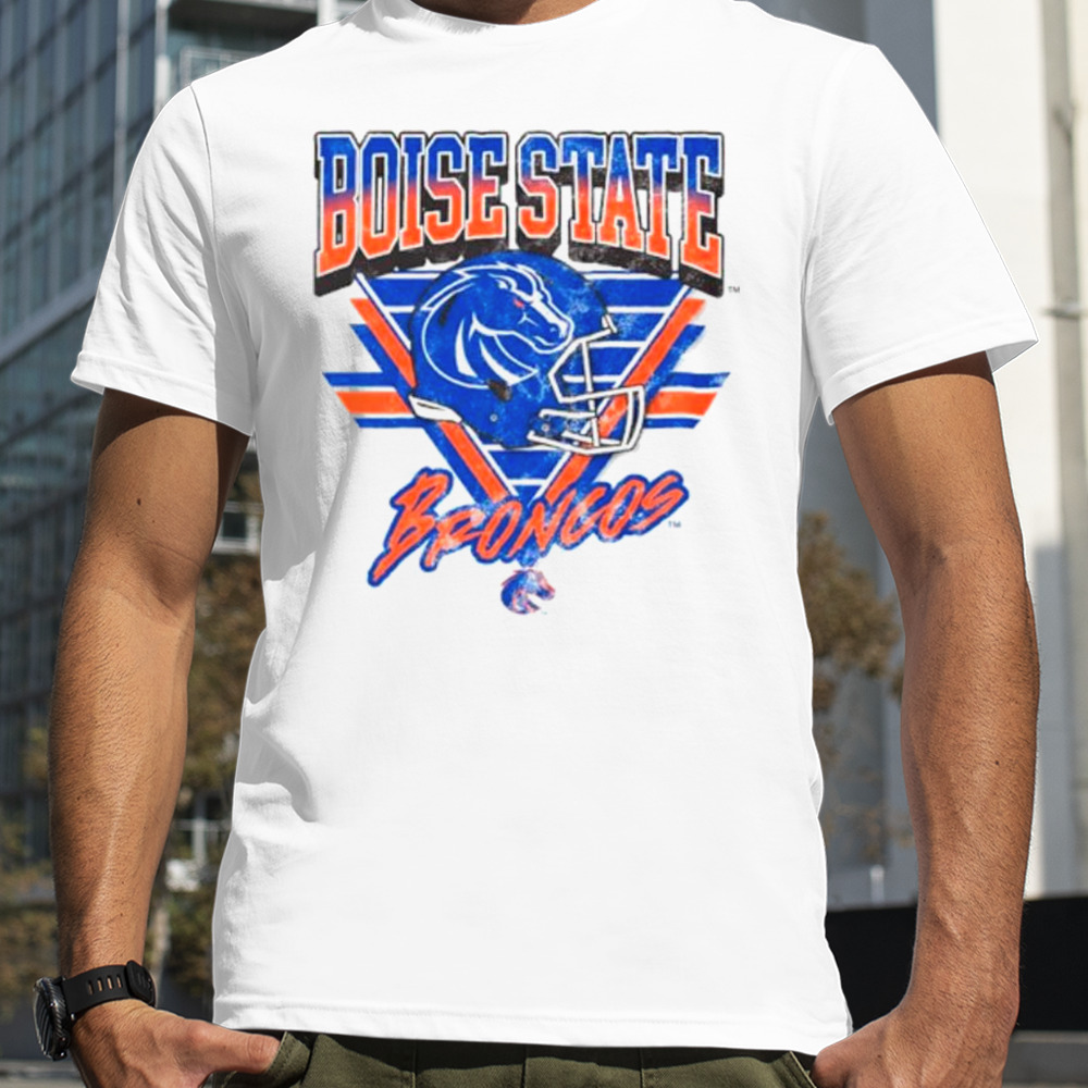 Boise State Broncos Helmet triangle vintage shirt