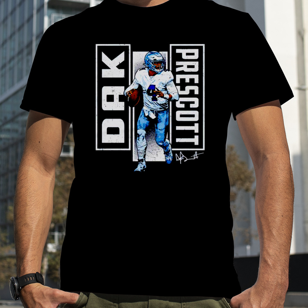 Dak Prescott Dallas Cowboys Verticals signature shirt