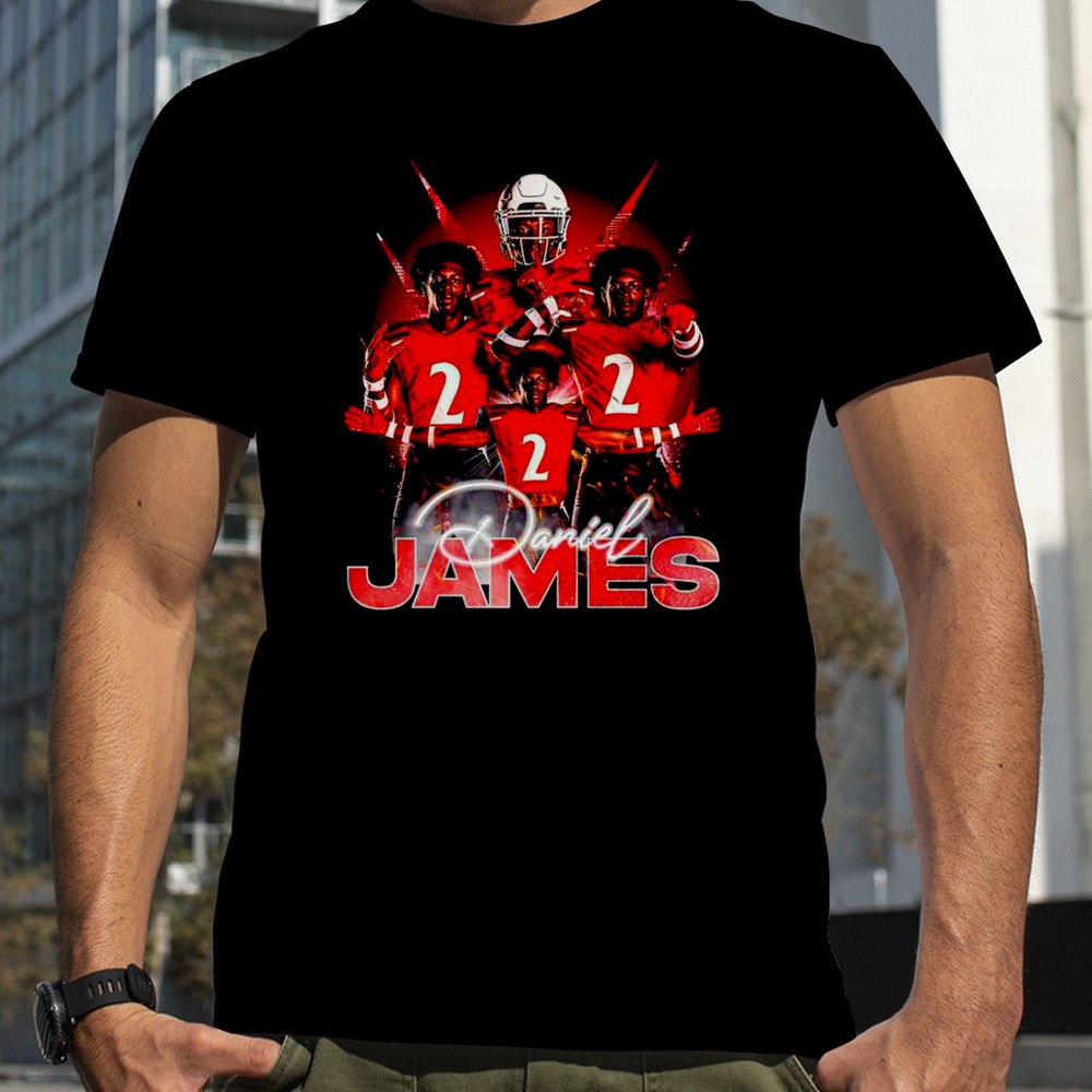 Daniel James football retro poster shirt