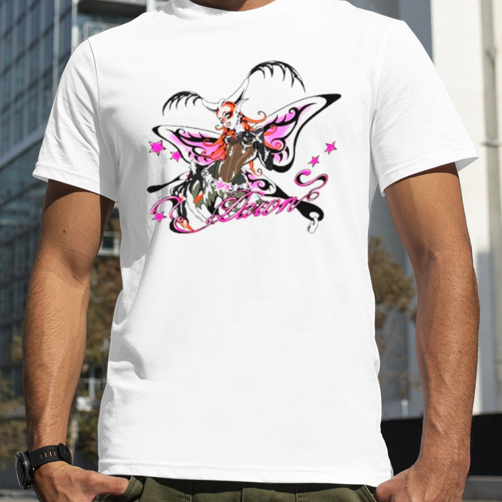 Dawn promo butterfly raglan shirt