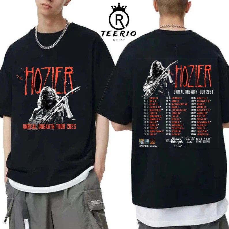 Hozier Unreal Unearth Tour 2023 Merch, Unreal Unearth Tour 2023 Shirt, Hozier Tour 2023 Setlist T-Shirt