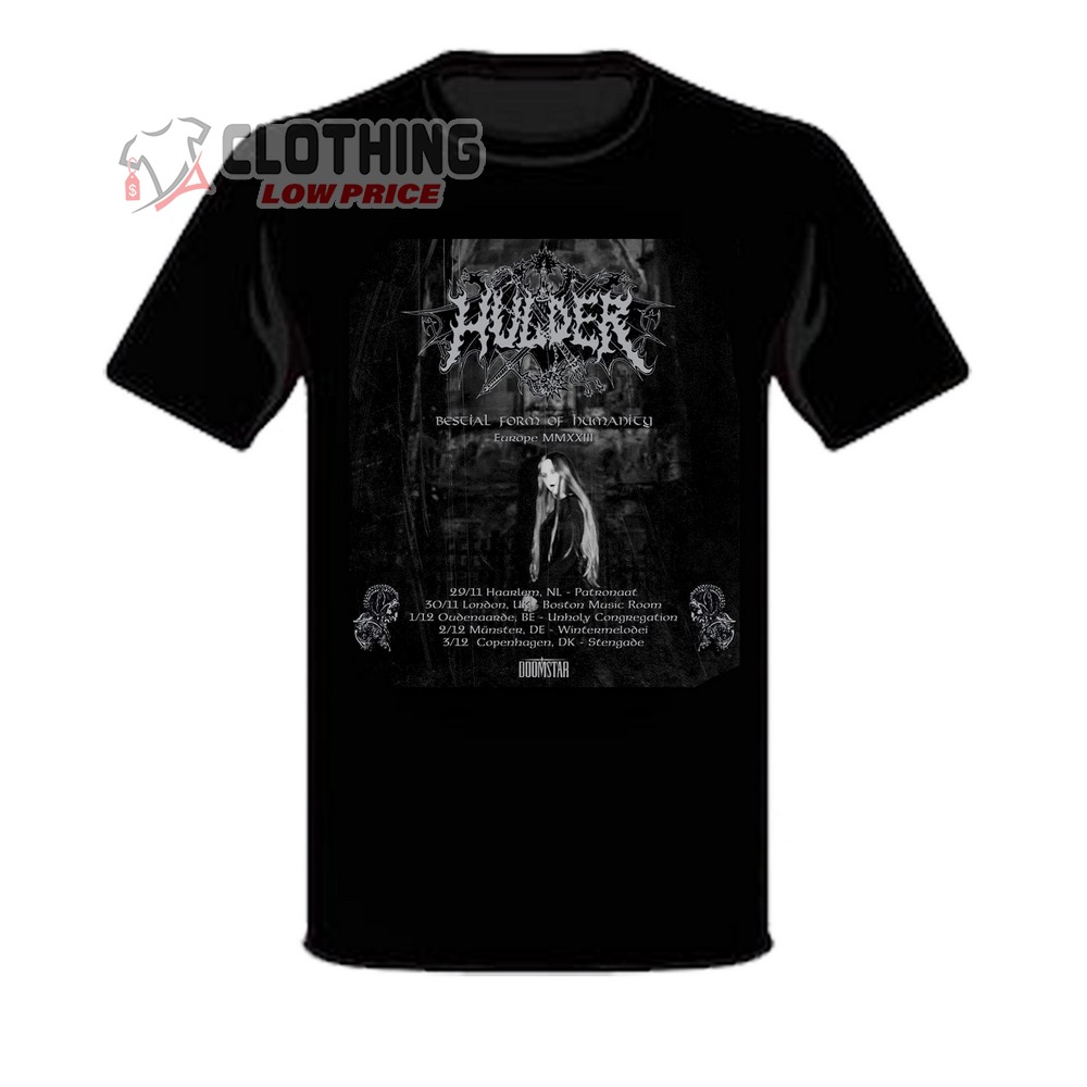 Hulder Tour 2023 Poster And Schedule T-Shirt