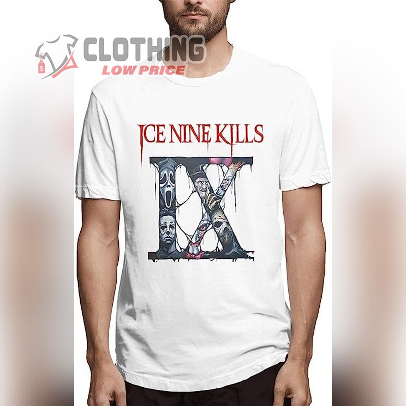 Ice Nine Kills Setlist T- Shirt, Ice Nine Kills Men's Short Sleeve T- Shirt, Ice Nine Kills Members T- Shirt