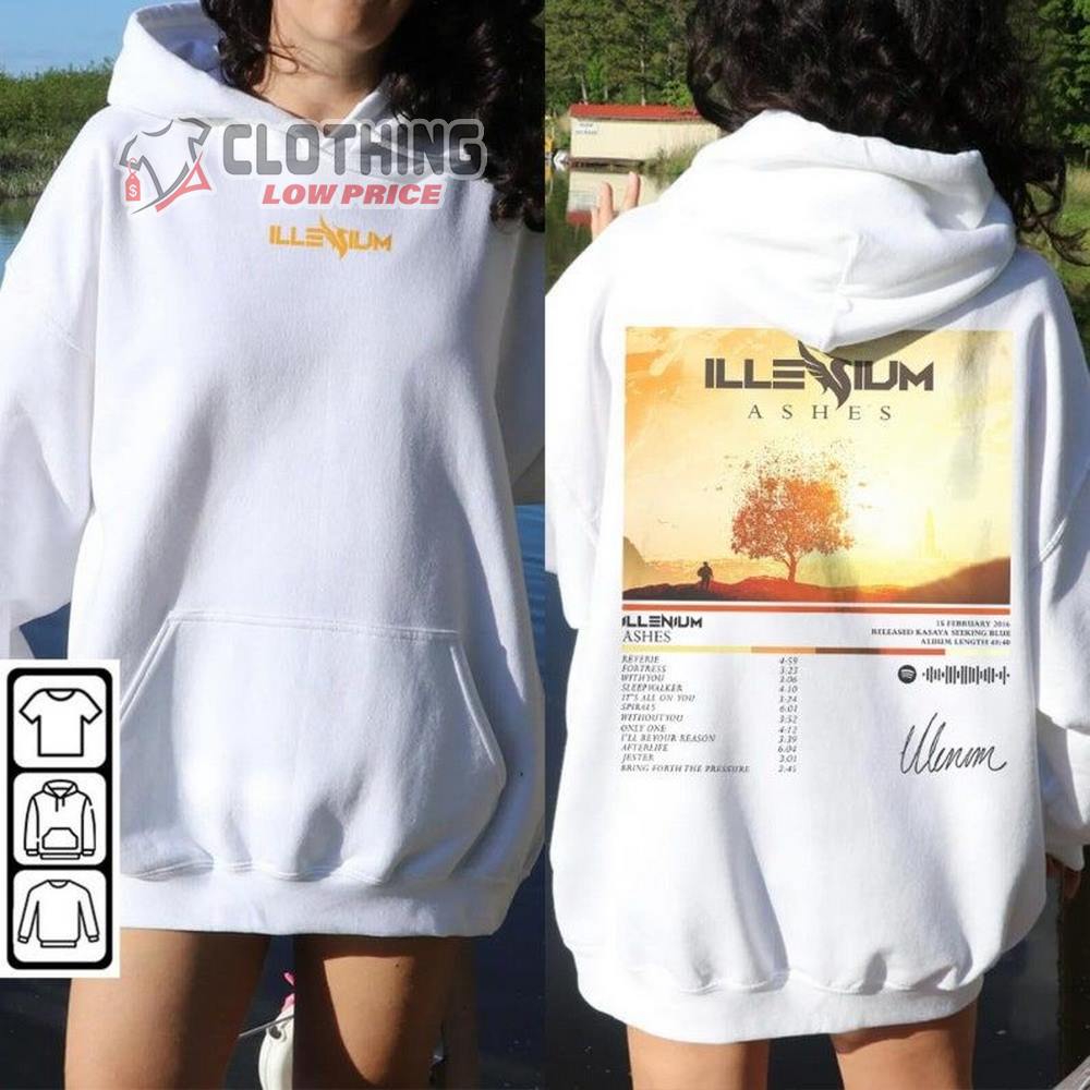 Illenium Music Shirt, Illenium Live World Tour 2023 Sweatshirt, Ashes Album Hoodie