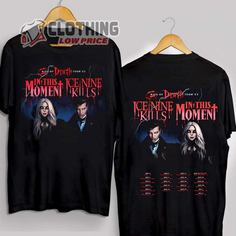 In This Moment And Ice Nine Kills Gift For Fan Shirt, In This Moment Tour Shirt, Ice Nine Kills Setlist 2023 Merch