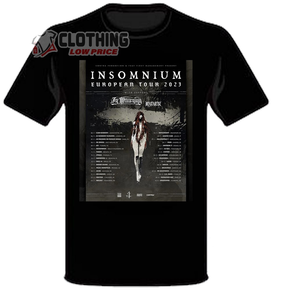 Insomnium European Tour 2023 Dates And Setlist Merch, Insomnium European Headline Tour 2023 Sweatshirt