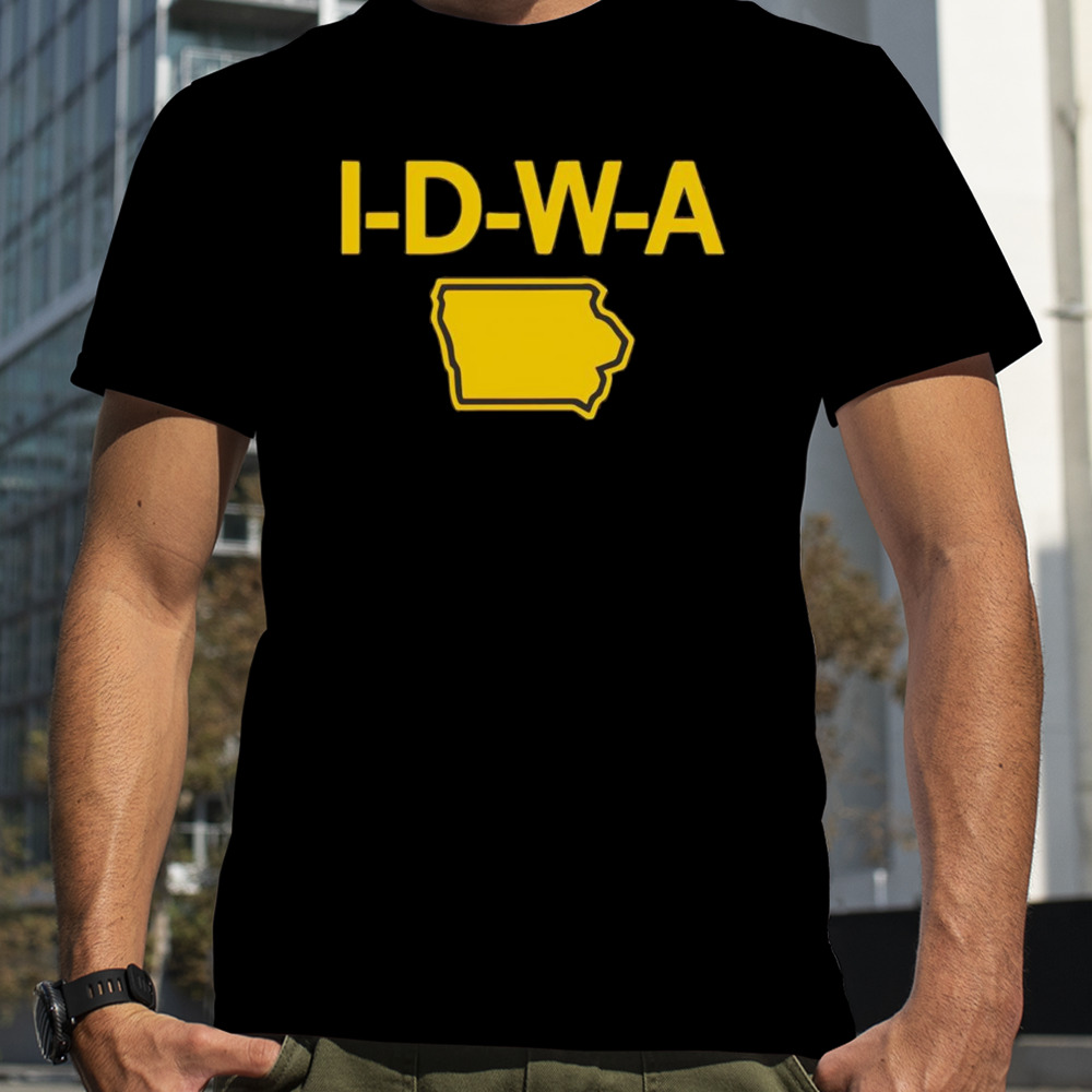 Iowa Hawkeyes football IDWA map shirt