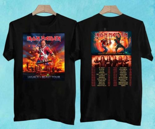 Iron Maiden Legacy Of The Beast 2022 Dates Heavy metal Concert Tour T-Shirt