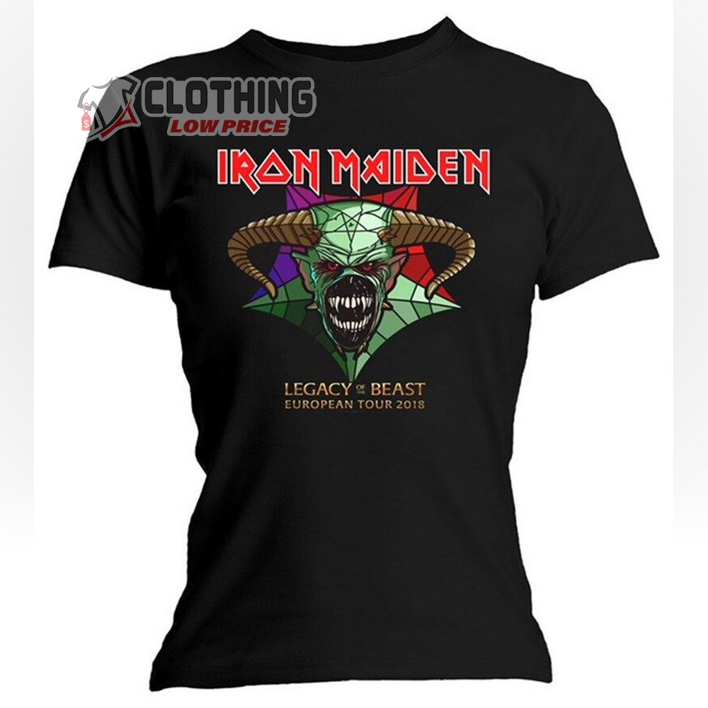 Iron Maiden Legacy Of The Beast Tour Women Tee, Iron Maiden Toronto Tampa Washington Shirt