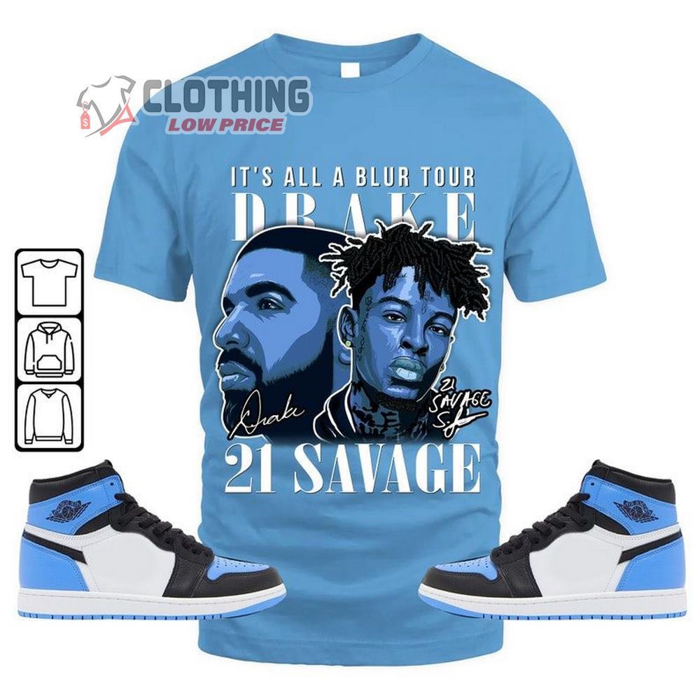 It'S All A Blur Tour 2023 Drake Shirt, Drake 21 Savage Concert Shirt, Drake Merch Tee, Bobbie Drake Beef Shirt