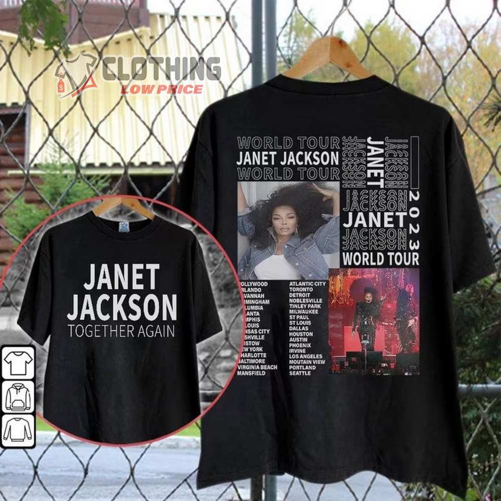 Janet Jackson Together Again Tour 2023 Shirt, Janet Jackson Music Concert Shirt, Janet Jackson 2023 Music Tour Unisex Sweatshirt, Shirt