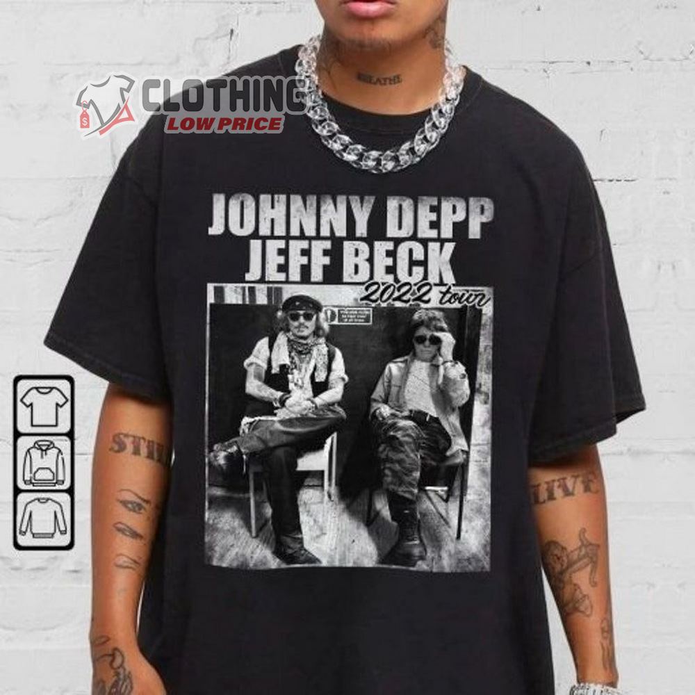 Jeff Beck Johnny Depp 2022 Tour Shirt, Jeff Beck Music Tour 2023 Merch